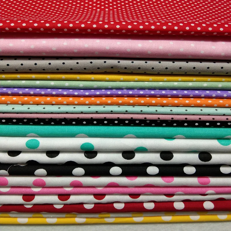 25x24 см, 20 цветов, узор в горошек, одноцветная хлопковая ткань, Лоскутная Ткань, набор, сделай сам, ткань для шитья, образцы