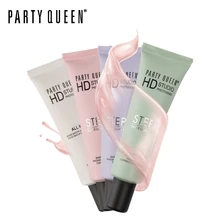 Party Queen HD UV primer skin equalizer DE ROUGEURS redness Makeup moisturizing Oil-free concealer Daily protect Correct primer