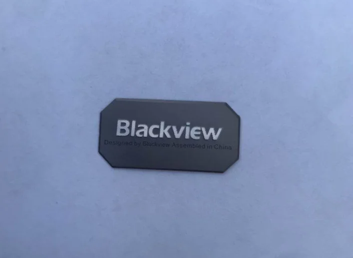 Логотип Blackview в металле для BV9000 Posteriore Blackview с логотипом в металле