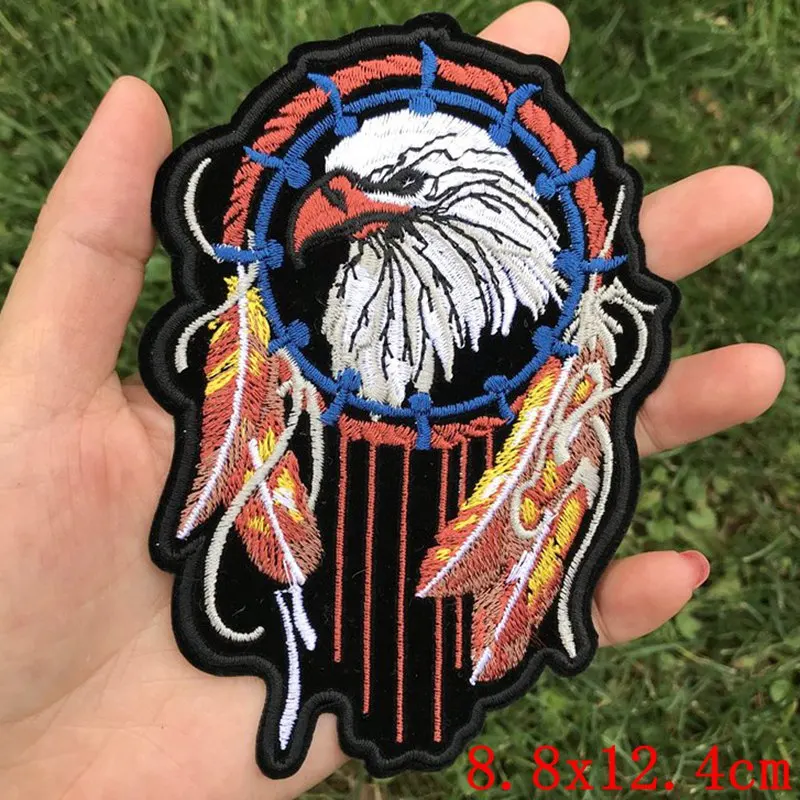 Prajna Live To Ride Patch Motorcycle Letter Hippie Patches Iron On Embroidered Patches For Clothes Stripes Stickers DIY Applique - Цвет: Черный никель