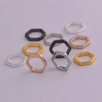 

50 PCS/lot Wholesale Copper Hexagram Hexagonal geometry charm pendant hand made supplies fit necklaces bracelet jewelry making