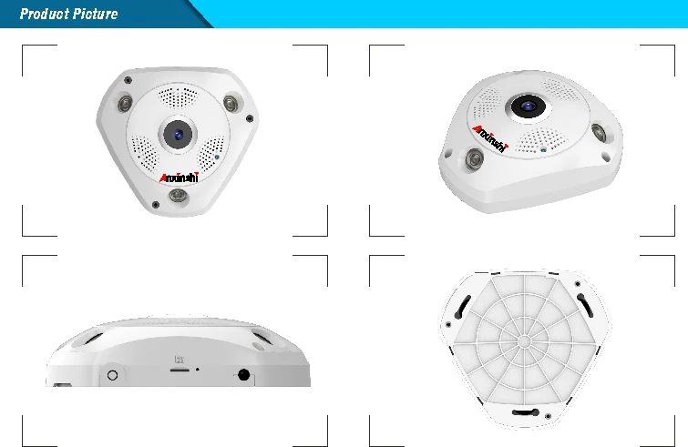 4MP HD рыбий глаз Беспроводная ip-камера wifi 360 градусов Мини WiFi камера сеть Домашняя безопасность панорамный фотоаппарат ИК камера наблюдения