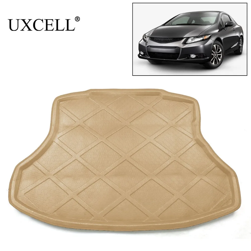 UXCELL Khaki Rear Cargo Floor Mat All Weather Trunk Protection Carpet