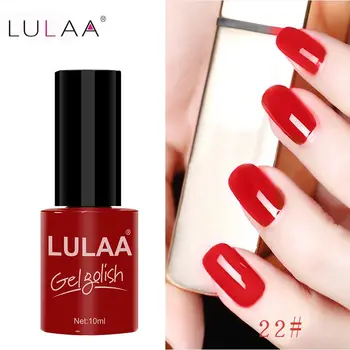 

LULAA Gel Varnish 10 Ml UV LED Soak Off Nail Gel Polish Long Lasting Gel Nail Polishes Lacquer For DIY Nail Art Design Manicure