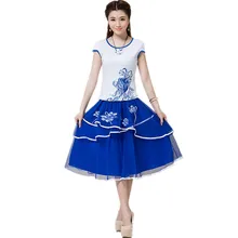 Модная женская юбка стиль Feminina пачка качество Boho элегантная Jupe Femme Сексуальная Повседневная Вышивка Saia Longa Летняя женская одежда