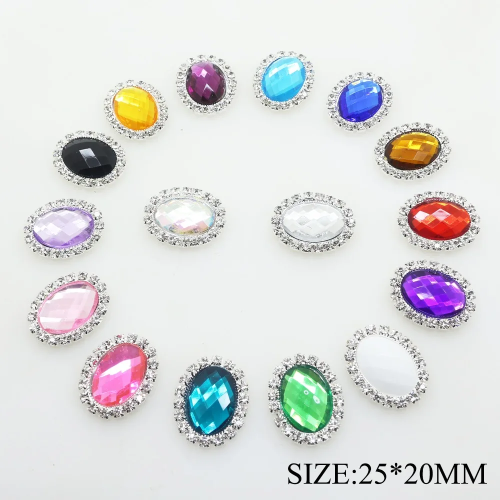 

YWXINXI Hot Sale 10Pcs/Lot 20*25mm Diy Rhinestones Jewelry Accessories For Hand Made New Fashion Shiny Cabochon Setting Supplies