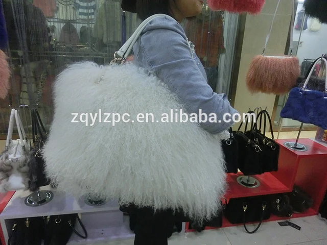 Mongolia Sheep Fur Handbag Genuine Lamb Bags In From Home Mongolia Sheep Fur Handbag Genuine Lamb Bags