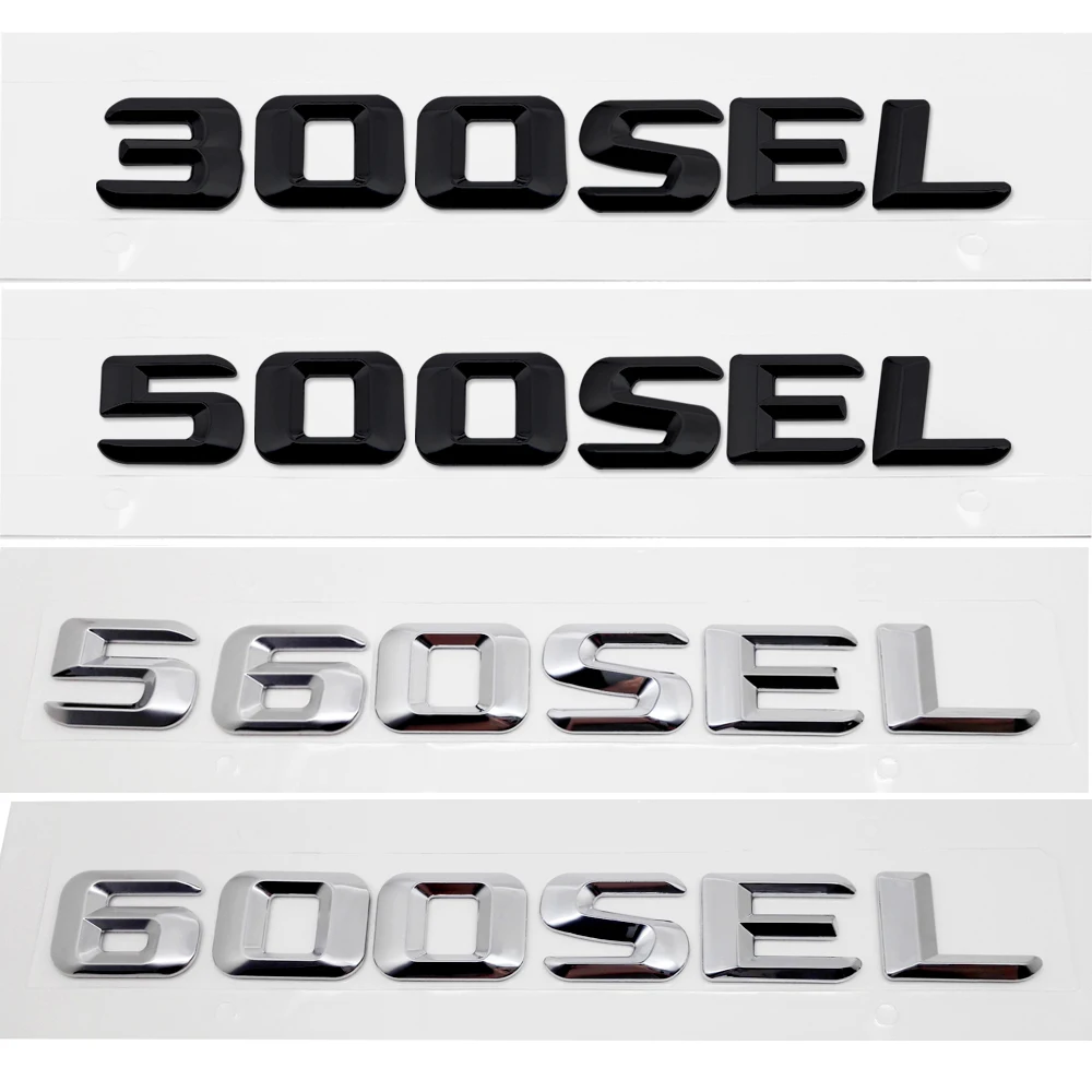 Автомобильное украшение для Mercedes Benz 300SEL 500SEL 560SEL 600SEL металлическая наклейка ABS W211