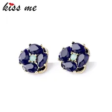 KISS ME MS Лето универсальные простые цветущие цветы маленькие серьги Заводские, закупка