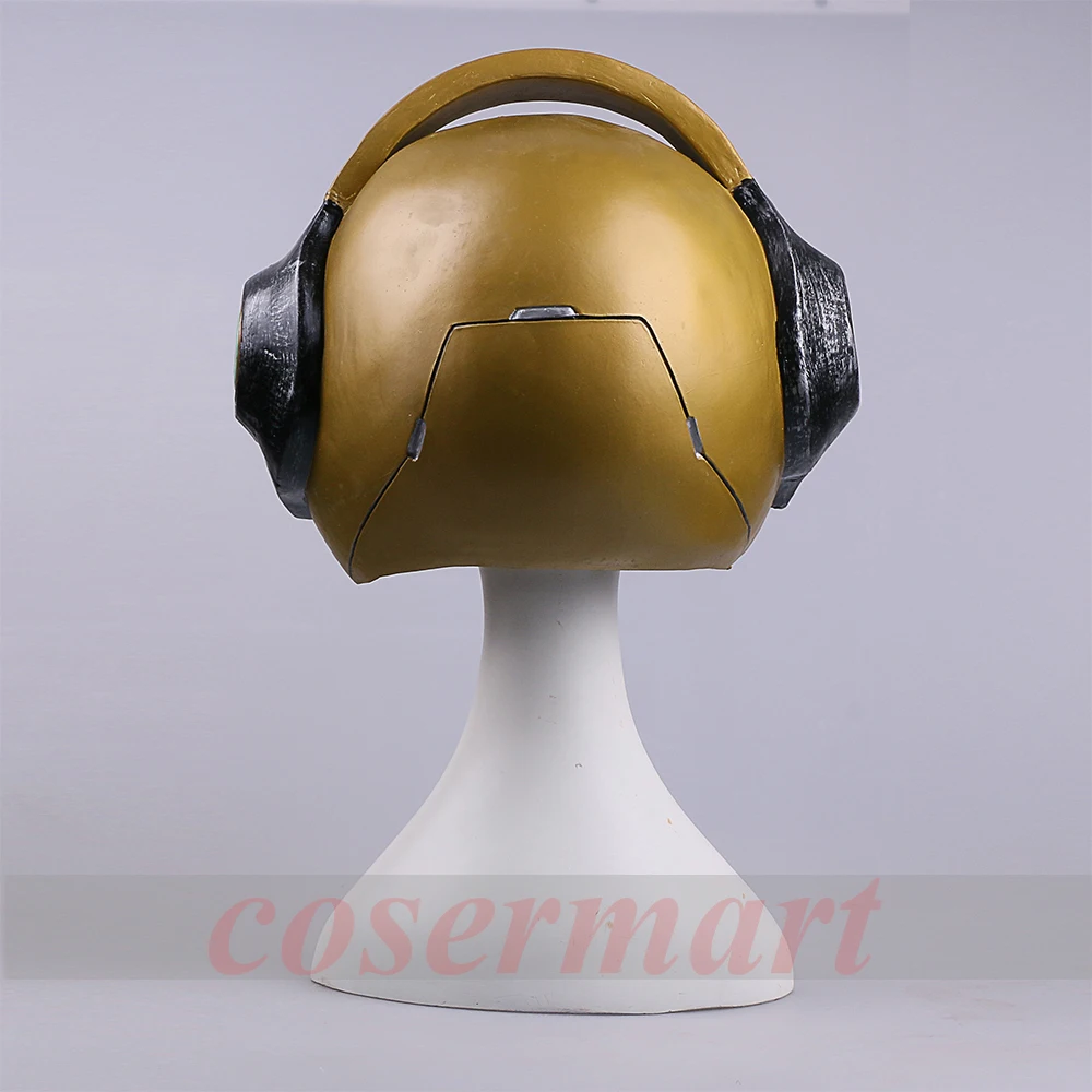 Hot Game OW Mask Cosplay Lucio Masks Latex Skin Full Head mask Helmet Gold Silver Adult Halloween Party Prop (12)