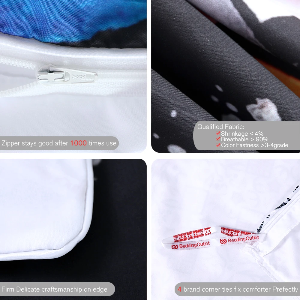 Tanie Chaos przez Brizbazaar pościel zestaw królowej kolorowe czaszki kołdra pokrywa dla Galaxy Mandala Gothic łóżko zestaw 3 wszechświat fajne pościel