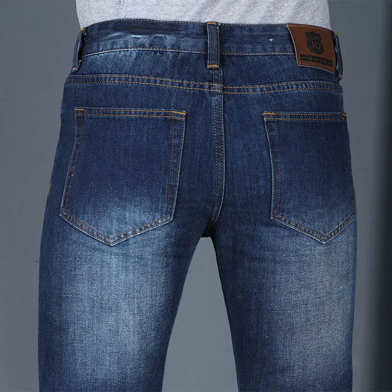 Новинка, мужские расклешенные джинсы, модные укороченные штаны, Свободные повседневные мужские джинсы с высокой талией, дизайнерские классические джинсовые штаны