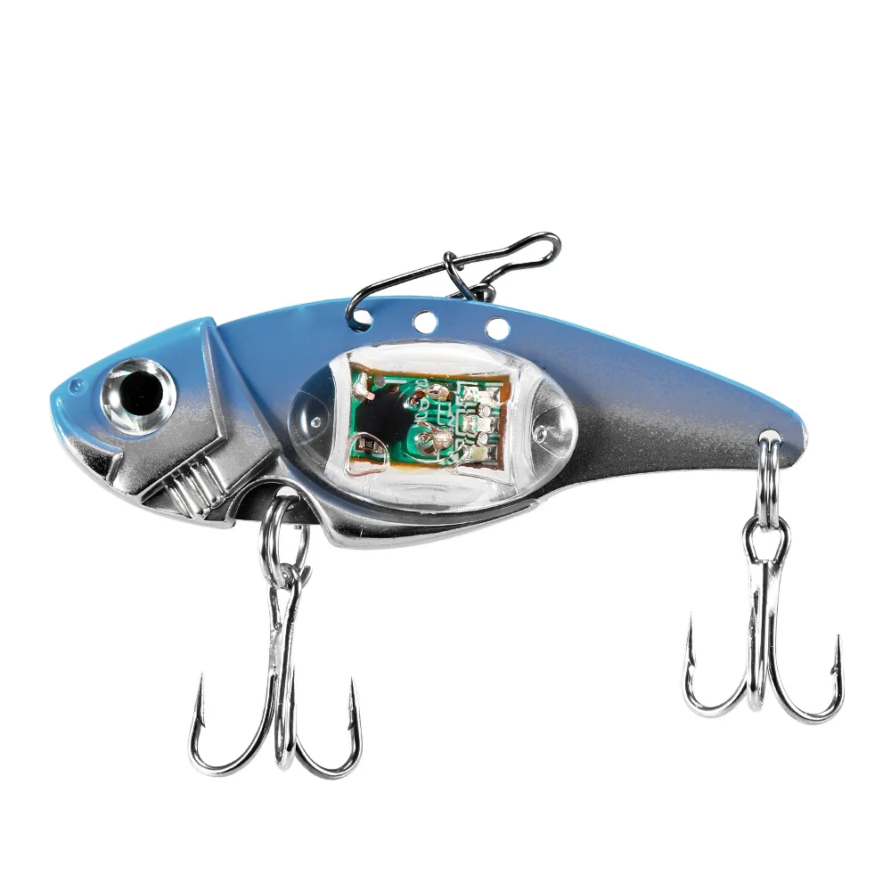 32g LED Fishing Lure Automatically Flashing Metal Lure Hard Bait with