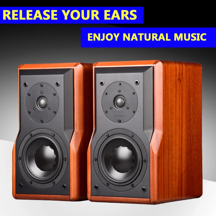 

HIFI fever speaker sand Billy solid wood bookshelf hi-fi
