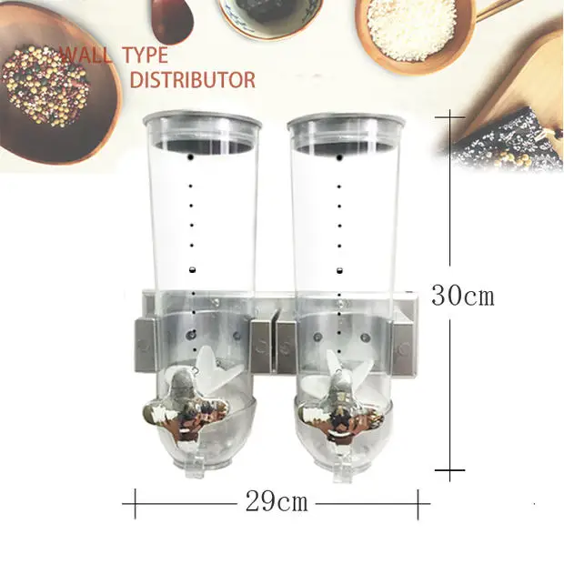 3 шт./компл. Крупы устройство для настенного монтажа Тип Еда бак для хранения зерна компонентов Еда принадлежности для хранения