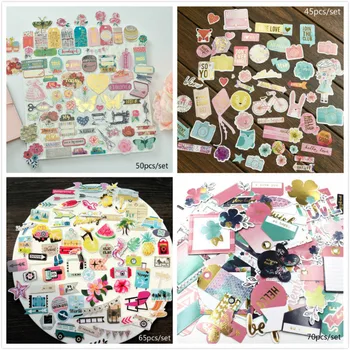 

YPP CRAFT Mixed Cardstock Die Cuts Stickers Collection for DIY Scrapbooking Photo Album Crafts Card Making Happy Planner