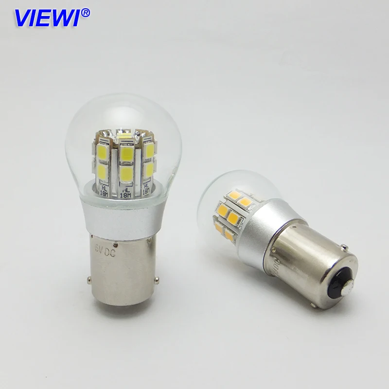 Protective Shell 1157 LED Auto Bulb 18 LEDs BAY15D Base Bright White LED
