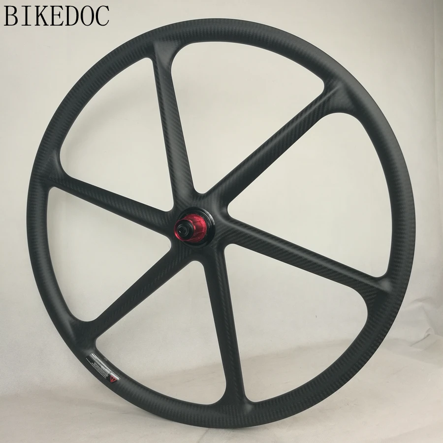 Best BIKEDOC 26er/27.5er/29er Carbon 6 Spoke Wheel For  MTB Carbon Wheelset  Ruedas Mtb Carbon Wheels 7