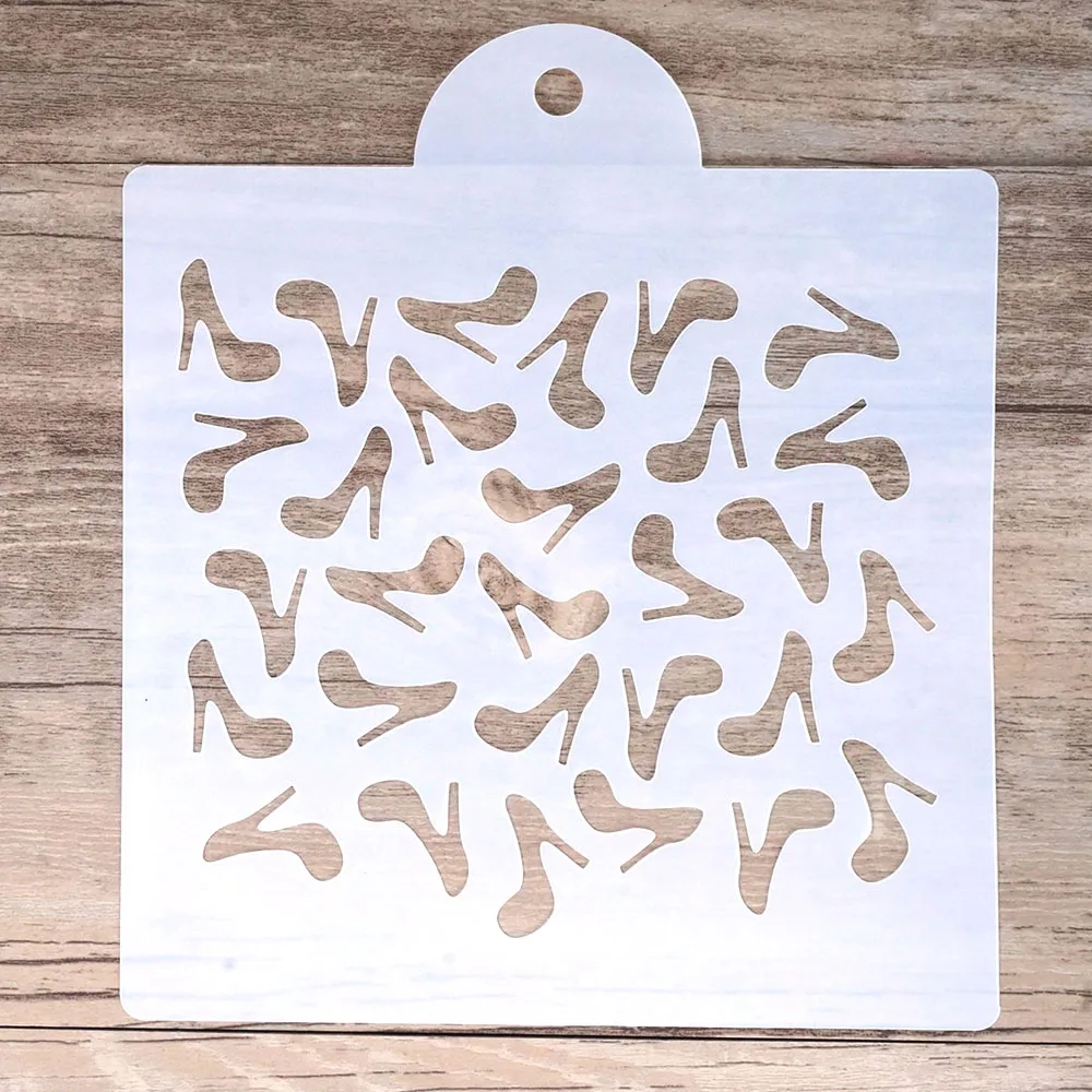 15 Cm Diy Craft Layering Shoes Background Stencil For Walls Painting Scrapbooking Stamping Album