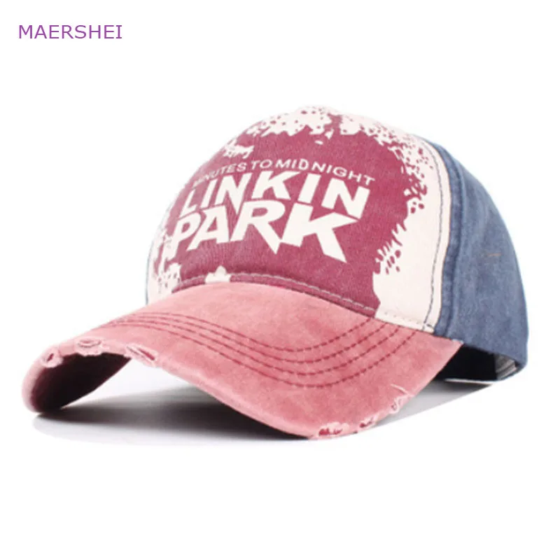 MAERSHEI Для мужчин омытые бейсбол шляпы прилив fashion печати письма повседневные Шапки папа шляпа на драйвер hat sanpback