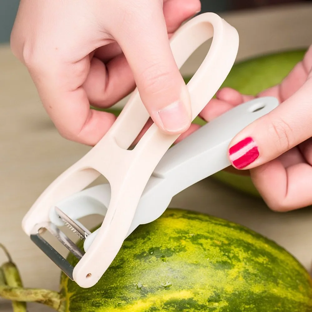 

2pcs/set Vegetable Peeler Stainless Steel Blade Unique Assemble Design Picnic Outdoor Salad Cutter Apple Scraping Knife Peeler
