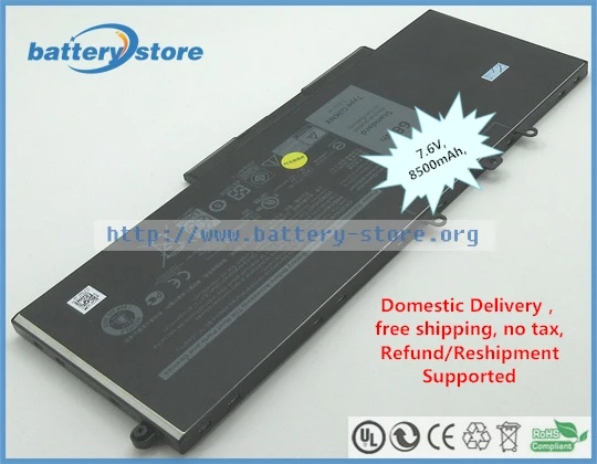 Подлинный аккумулятор GJKNX GD1JP 3 DDDG для DELL Latitude 5480, Latitude 5580, Latitude E5480, 7,6 V, 8500 mAh, 68 Вт
