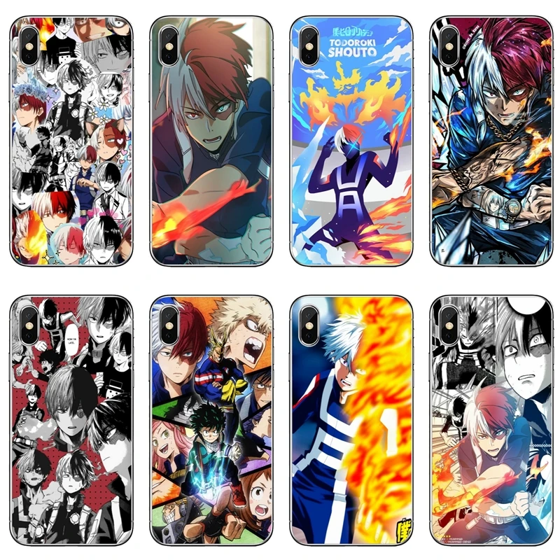 

my Hero Academia shoto Todoroki For iPhone X XR XS Max 8 7 6s 6 plus SE 5s 5c 5 4s 4 iPod Touch case Soft phone cover cases