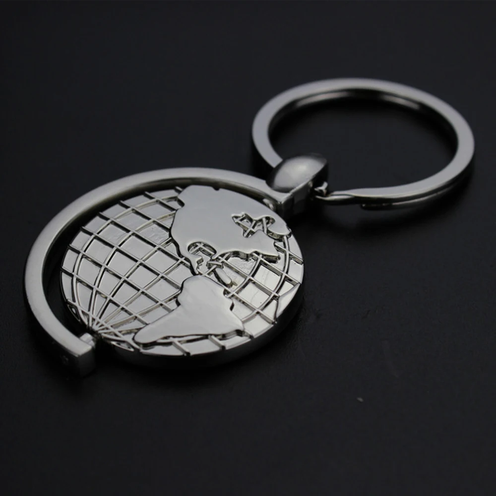 SUTI 10 шт. Глобус брелок для ключей с земным шаром Emboss Забавный, Классический 3D кулон брелок креативный подарок