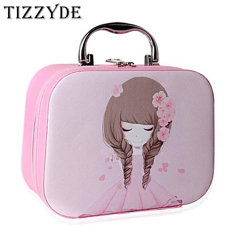 

Box Character Girl High Capacity Cosmetic Bag High Quality Women Waterproof Travel Toiletry Bag Necessaire Make up Bags SZL17