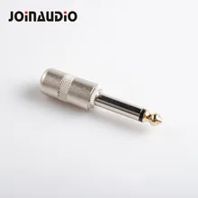 JOINAUDIO 6,35 мм 1/4 разъем моно штекер аудио кабель провод адаптер Разъем для гитары аудио(2 шт./компл