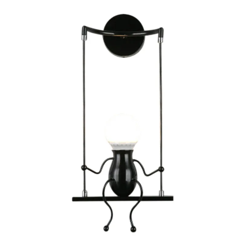 

Cartoon Robot Wall Light,American Country Creative Iron Led Wall Lamp,Retro Bedroom Bedside Aisle Cartoon Robot Wall Light For