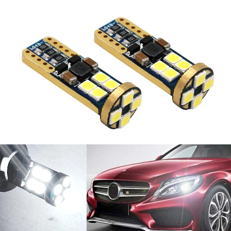 2x Canbus Автомобильная клиновидная лампа W5W T10 LED 3030 SMD авто для Mercedes Benz W221 W220 W163 W164 W203 C