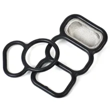 DWCX Pair Upper + Lower Spool Valve VTEC Solenoid Gasket Filter Seal O-Ring for Honda Accord Insight Odyssey Acura CL Isuzu