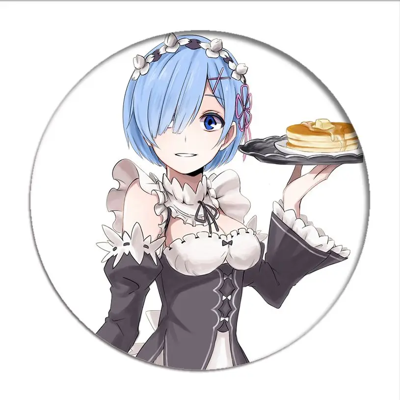 Re Zero kara Hajimeru Isekai Seikatsu Эмилия значок косплея Rem Ram брошь коллекция булавок Значки