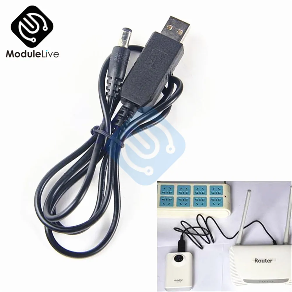 USB 5 В 9 в разъем постоянного тока мм x 2 1 Повышающий Модуль питания кабель