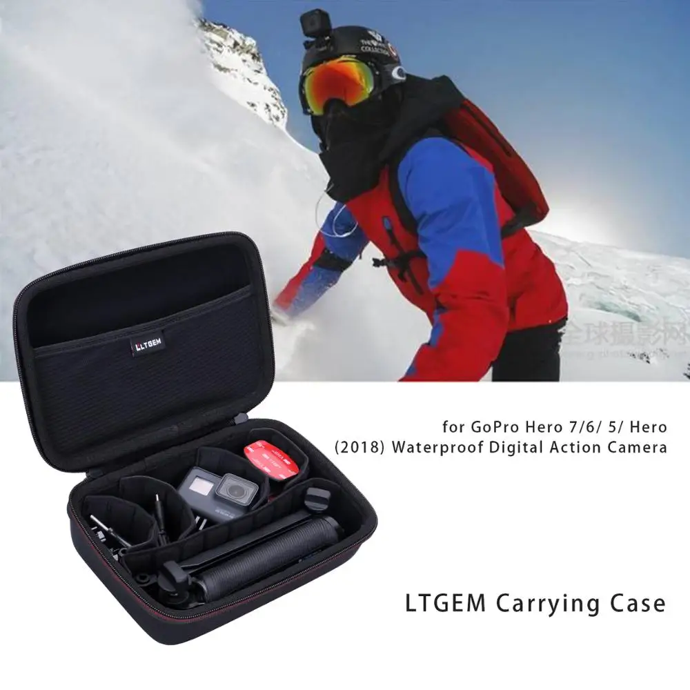 

LTGEM EVA Carrying Hard Case for GoPro Hero 7/6/5/Hero（2018) Waterproof Digital Action Camera