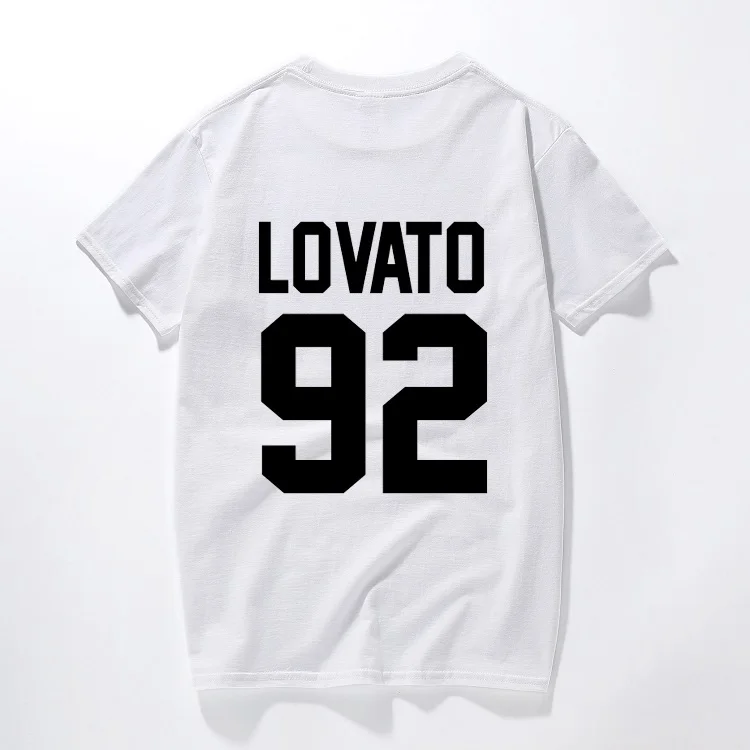 Demi Lovato футболка 92 с буквенным принтом сзади модная мужская и женская