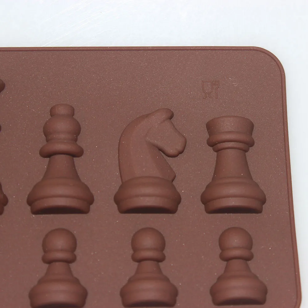 Силиконовые 3D международные Шахматные формы для шоколада, формы, король, королева, рыцарь, ладья, пешка, пирог, помадка, формы для кухни, выпечки