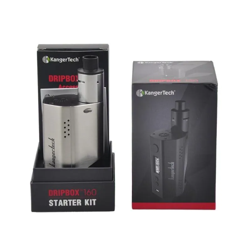 100% Original Kangertech 2016 Newest Dripbox 160W Kit With 7ML Easy Use RBA Deck Kanger Dripbox 160 E Cigarette Dripmod-6