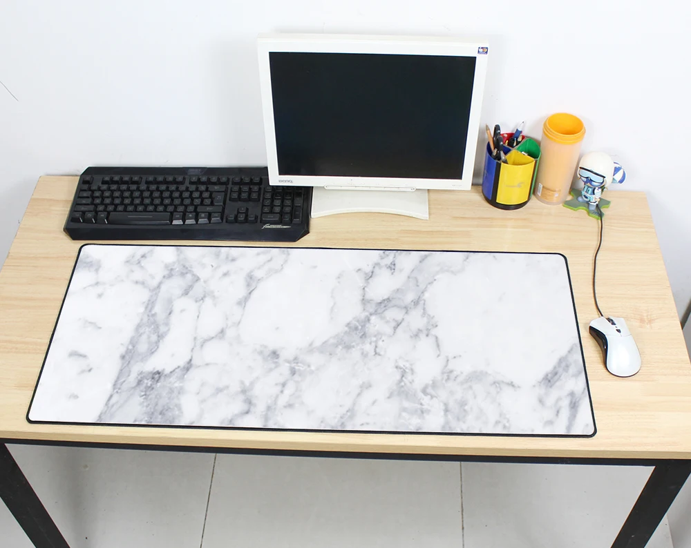 Коврик для мыши мраморного цвета 900x400x3 мм коврик notbook крутой новый аниме игровой