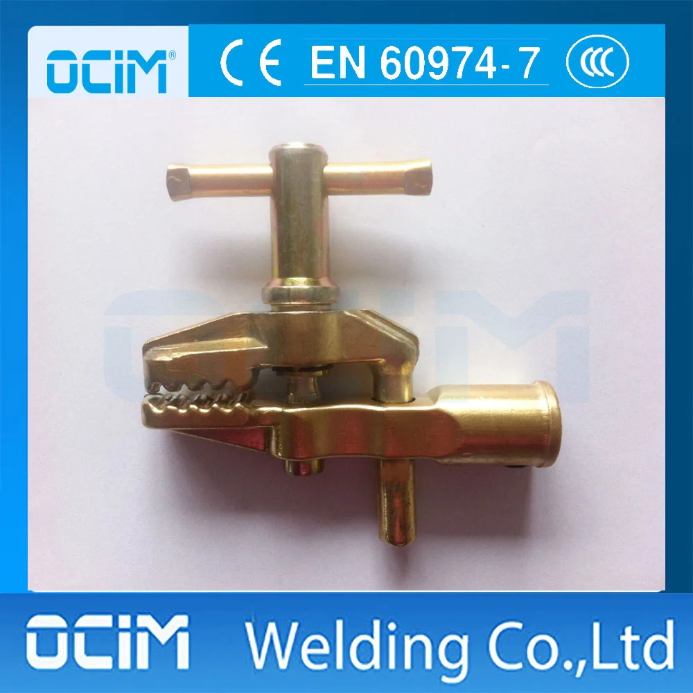 British Type Welding Earth Clamp With Bronze Upper and Lower Jaw