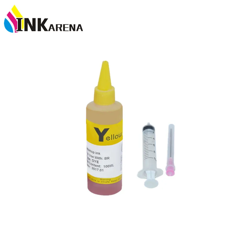 INKARENA 100ml Universal Refill Dye Ink Compatible Replacement For HP for Canon for Brother Epson Lexmark printer Ink