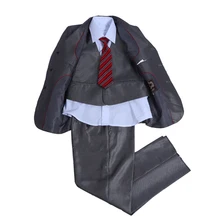 Nimble Children Solid Formal Boys Wedding Tuxedo Suits Boys Blazer Jackets + Vest +Pants 3 Pcs Boy Suits Set L1-75