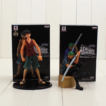 

2pcs/lot 11-17cm Luffy and Zoro PVC Action Figure Model Toy Hot Japanese Anime Monkey Luffy Roronoa Zoro cool Figure Model gift