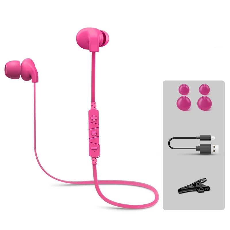 single battery pink Спортивные Bluetooth наушники беспроводные наушники с микрофоном IPX4 TWS Bluetooth наушники стерео чехол для iPhone Xr Xs Max 6 7 8 Plus - Цвет: single battery pink