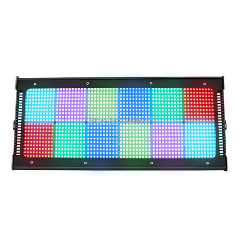 Высокая яркость 1200 светодиодный s стробоскопический свет DMX512 проблесковые светодиодные фонари RGB 3в1 цветной стробоскоп Профессиональное