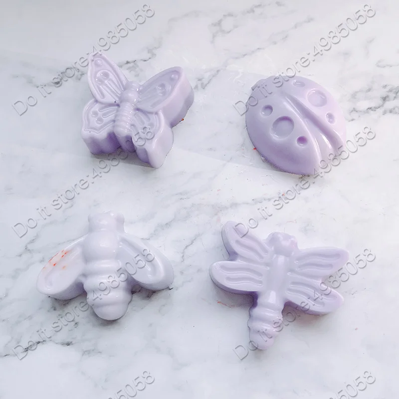 Insect Animals Soap Molds Butterfly Bee Shape Plaster Craft Mould Dragonfly Handmade Soap Making Mold