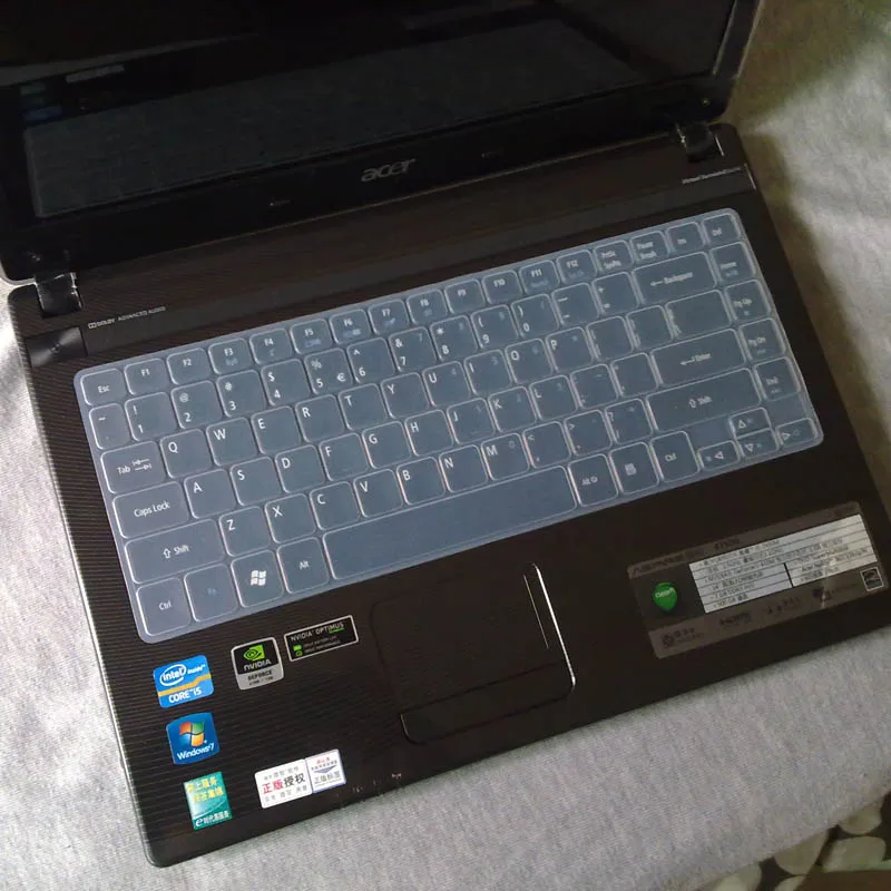 transparent Для acer Aspire 4750g 4752 4250 4738 3820g силиконовый защитный чехол для клавиатуры - Цвет: transparent