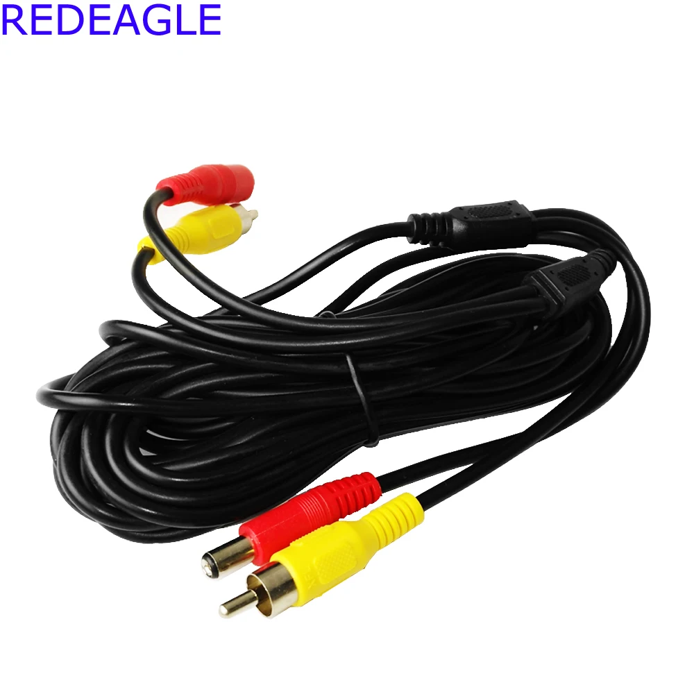 Microphone Sound Monitor REDEAGLE Adjustable Sensitivity CCTV Microphone Sound Audio Pick Up Device with 12V 1A Power Adapter + 5 Meters RCA Cable