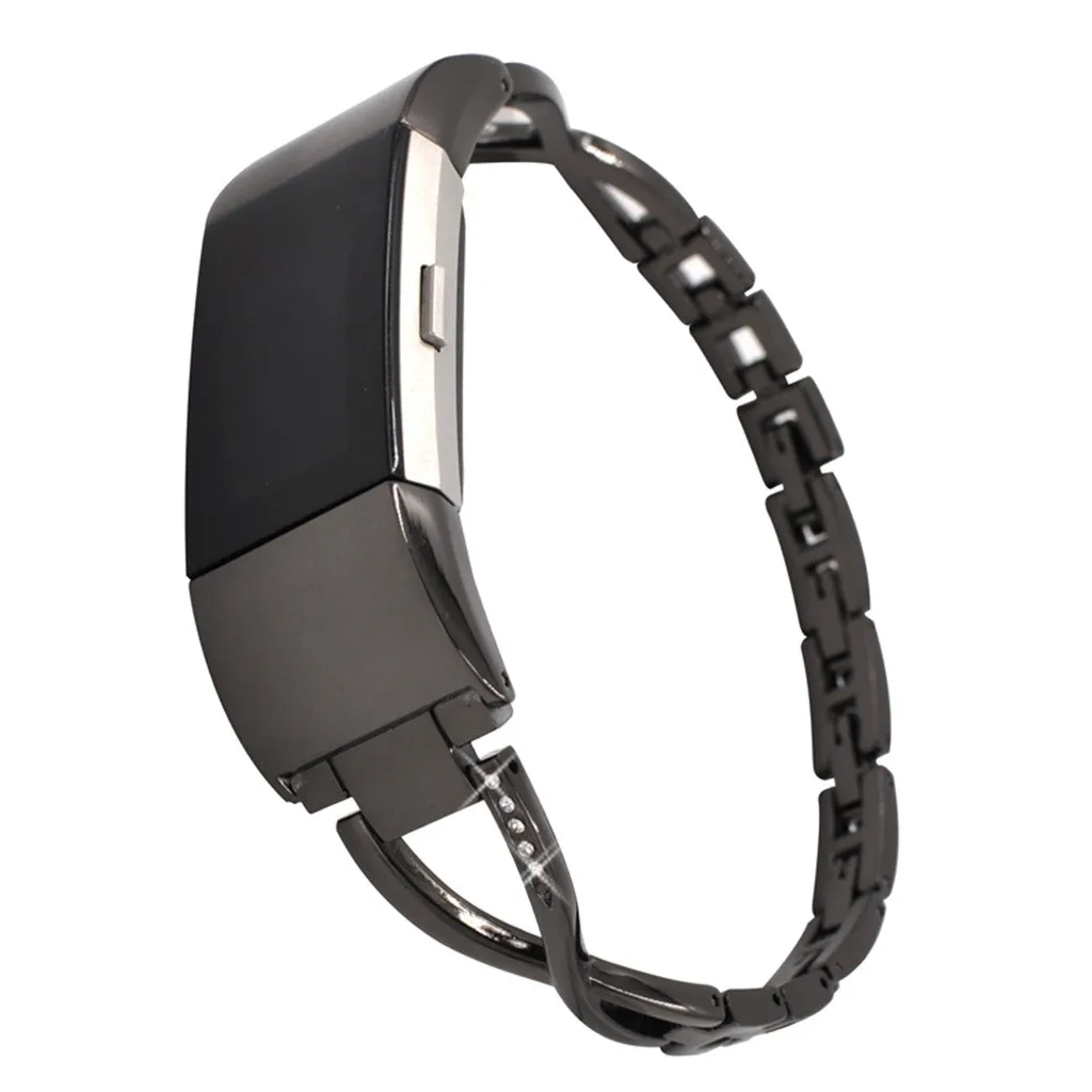 Wacth ремешок для FitBit Charge 2 сменные браслеты из нержавеющей стали часов Ремешок #